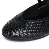 Maya Braided Mary Janes Flats & Ballerina (Black)