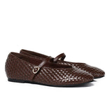 Maya Braided Mary Janes Flats & Ballerina (Espresso)