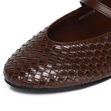 Maya Braided Mary Janes Flats & Ballerina (Espresso)