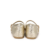 Maya Braided Mary Janes Flats & Ballerina (Gold)