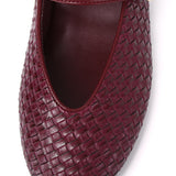Maya Braided Mary Janes Flats & Ballerina (Maroon)