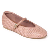 Maya Braided Mary Janes Flats & Ballerina (Pink)