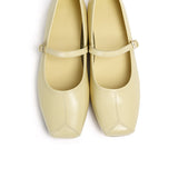 Leandra Mary Jane Ballerina Flats (Light Yellow)