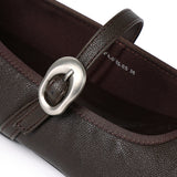 Maura Mary Jane Ballerina Flats (Espresso)