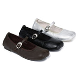 Maura Mary Jane Ballerina Flats (Espresso)