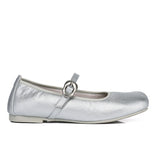 Maura Mary Jane Ballerina Flats (Silver)