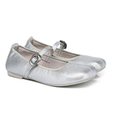 Maura Mary Jane Ballerina Flats (Silver)