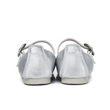 Maura Mary Jane Ballerina Flats (Silver)
