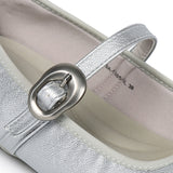 Maura Mary Jane Ballerina Flats (Silver)