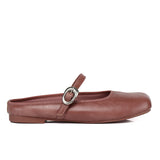 Willow Slip On Mary Jane Ballerina Flats (Dusty Pink)