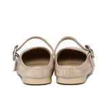 Willow Slip On Mary Jane Ballerina Flats (Khaki)