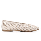 Olani Knotted Ballerina Flats (Beige)