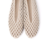 Olani Knotted Ballerina Flats (Beige)