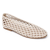 Olani Knotted Ballerina Flats (Beige)
