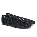 Olani Knotted Ballerina Flats (Black)