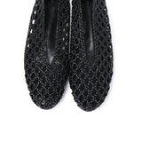 Olani Knotted Ballerina Flats (Black)