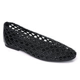 Olani Knotted Ballerina Flats (Black)
