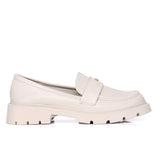 Aliana Platform Loafers (Almond)