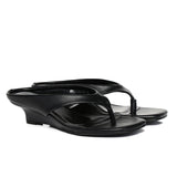 Parker Thong Wedges (Black)