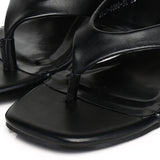 Parker Thong Wedges (Black)