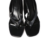 Parker Thong Wedges (Black)