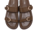 Nova Double Strap Sandals (Brown)
