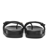 Lydia Strappy Toe Ring Sandals (Black)