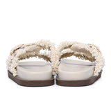 Suleika Buckled Strap Sandals (Beige)