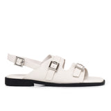 Amari Buckle Sandals (Off White)