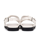 Amari Buckle Sandals (Off White)
