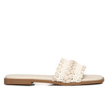 Reya Braided Sandals (Beige)