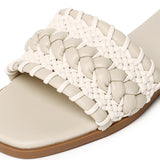 Reya Braided Sandals (Beige)