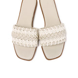 Reya Braided Sandals (Beige)