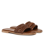 Reya Braided Sandals (Brown)
