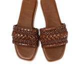 Reya Braided Sandals (Brown)