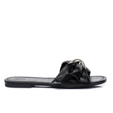 Lainey Woven Buckle Sandals (Black)