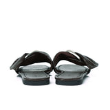 Lainey Woven Buckle Sandals (Espresso)