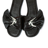 Lainey Woven Buckle Sandals (Espresso)