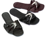 Lainey Woven Buckle Sandals (Espresso)