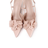 Veronica Floral Heels (Pink)