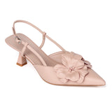 Veronica Floral Heels (Pink)