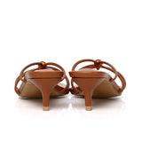 Ava Beads Strappy Heels (Cinnamon)