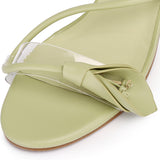 Romy Floral Strappy Heels (Olive)