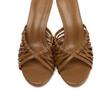 Fern Braided Slip On Heels (Brown)