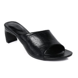 Marcela Heeled Sandals (Black)