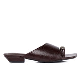 Daniela Toe Ring Heeled Sandals (Espresso)