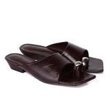 Daniela Toe Ring Heeled Sandals (Espresso)
