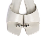 Daniela Toe Ring Heeled Sandals (Off White)