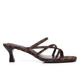 Gianna Strappy Heels (Espresso)