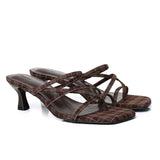 Gianna Strappy Heels (Espresso)